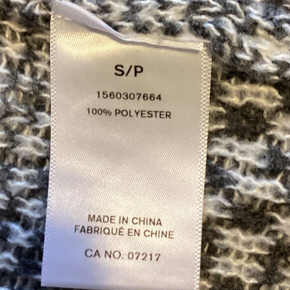 Warehouse One Women's Long Hooded Sleeveless Knit Vest Size S/P Open Cardigan - Picture 9 of 9